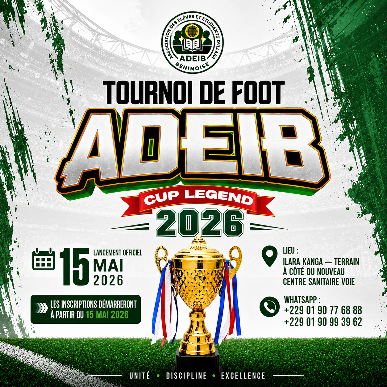 Affiche officielle française du Tournoi ADEIB